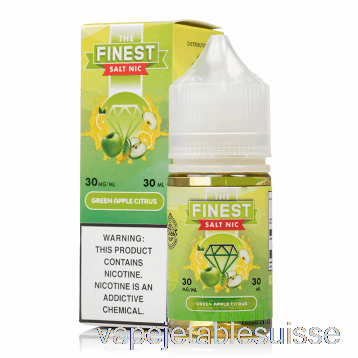 Vape Suisse Pomme Verte Agrumes - La Meilleure édition De Bonbons Sel Nic - 30ml 50mg